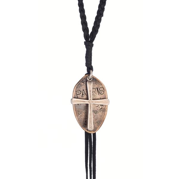 Braided Leather Patris Necklace