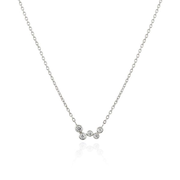 Celeste Diamond Necklace - Sterling Silver