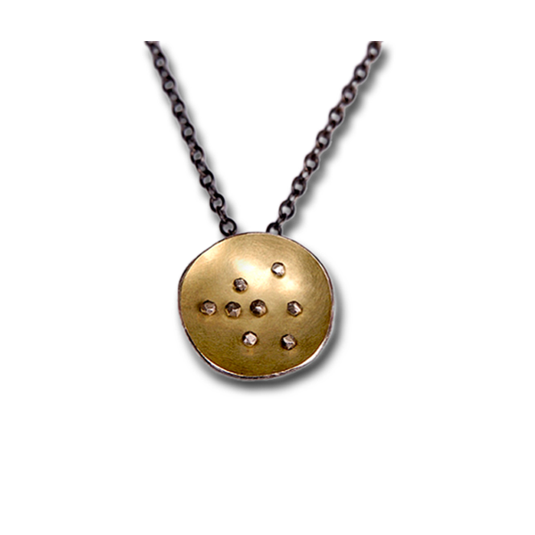 Spangles Gold Pendant Necklace