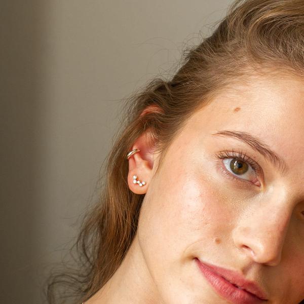 Celeste Diamond Earrings - 18k Gold Plated