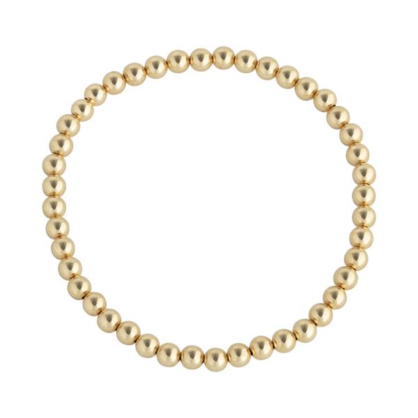 4 mm Gold-filled Stretch Beaded Bracelets