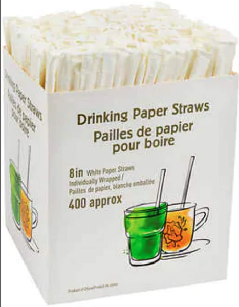 White Paper Straws