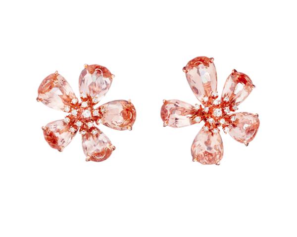 Pink Morganite Earrings (GE393)