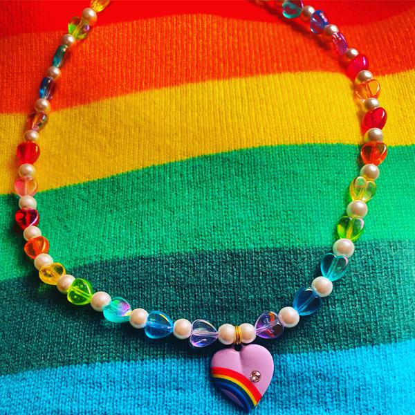Over The Rainbow Pearly Necklace