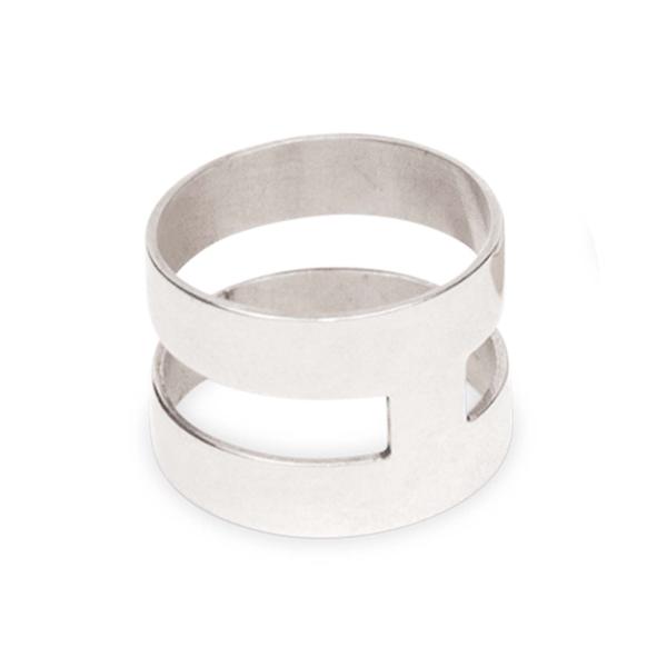 H Ring - Recyled Sterling Silver