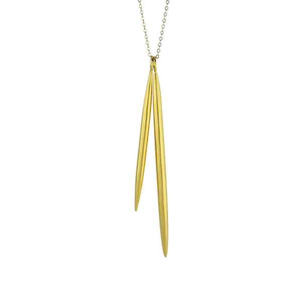 DOUBLE SPIKE NECKLACE