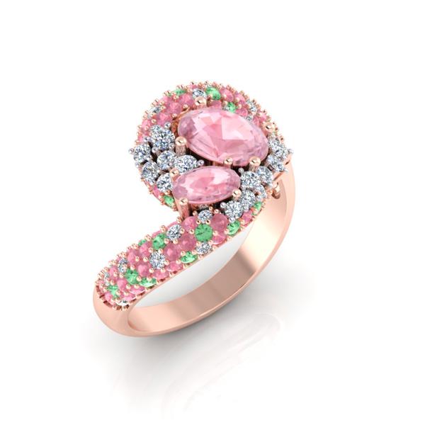The Pink Dragon Ring