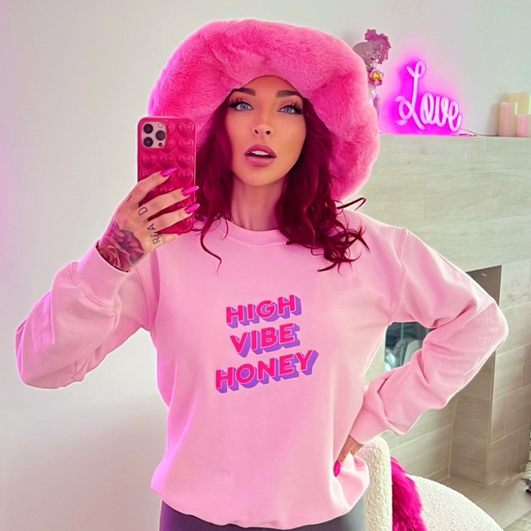 Pink High Vibe Honey Sweatshirt
