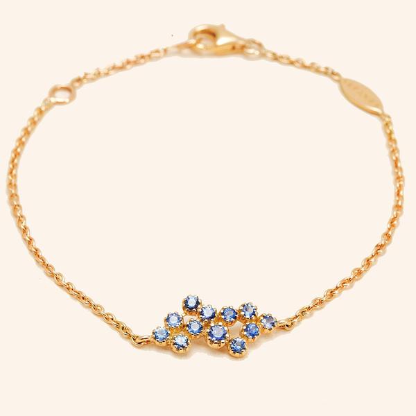 Magic Topkapi 12 Sapphires Yellow Gold Bracelet