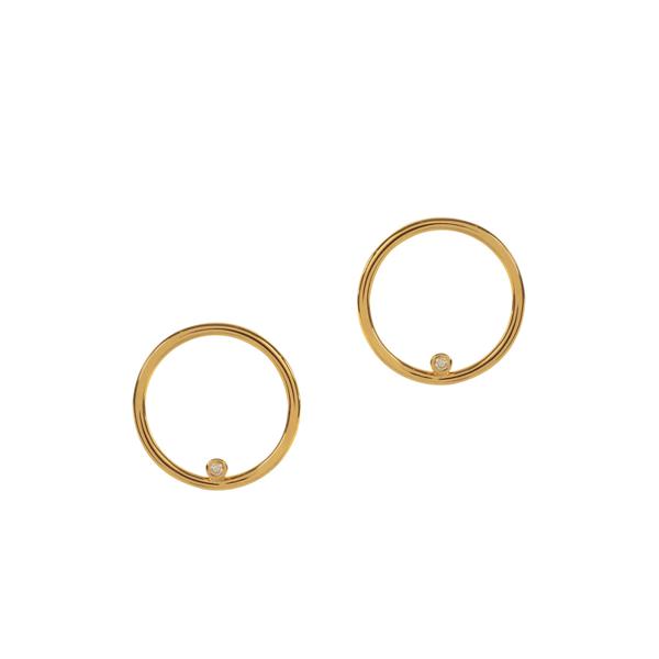 Comet Diamond Earrings - 18k Gold Plated