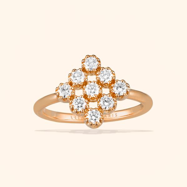 Magic Topkapi Rose Gold Diamonds Ring