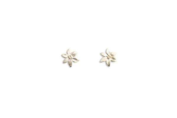 Zinnia Mini Silver Earrings