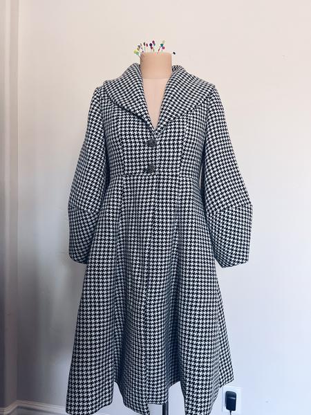 The Houndstooth Wool Coat