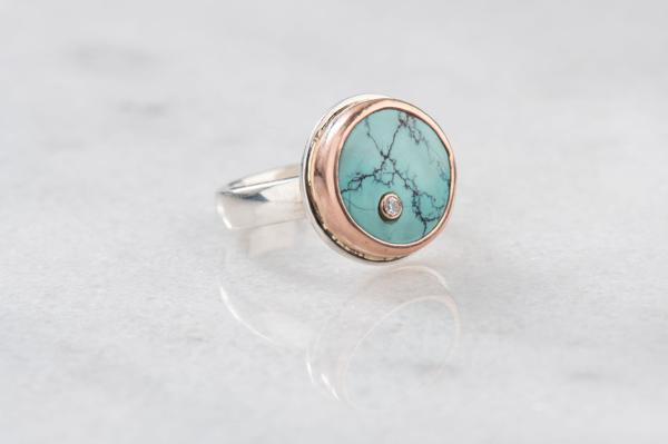 Balanced in Blue Turquoise Ring