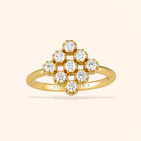 Magic Topkapi Yellow Gold Diamonds Ring