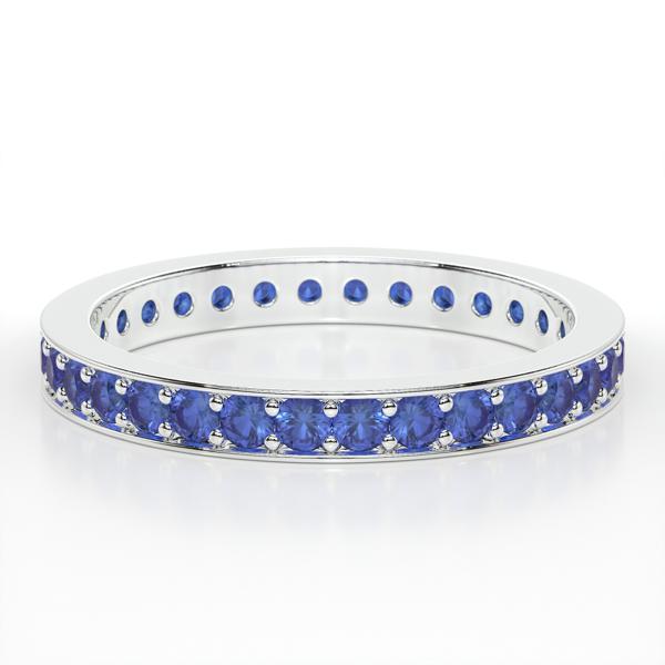 PAVE ETERNITY SAPPHIRE RING