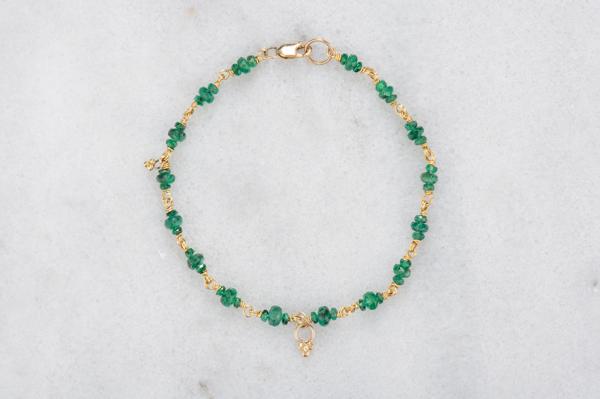 Lucky You Emerald Bracelet