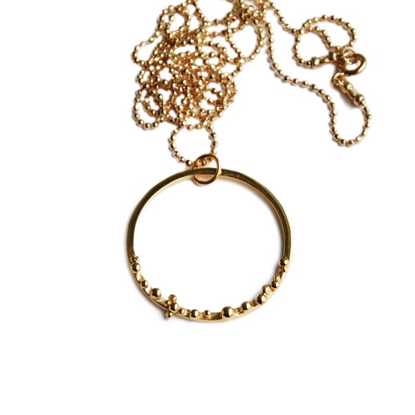 ORB hoop necklace vermeil