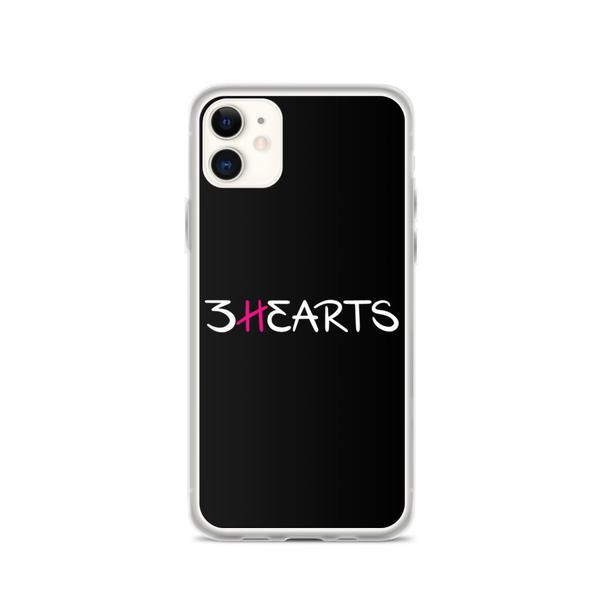 3HEARTS iPhone Case - BLACK