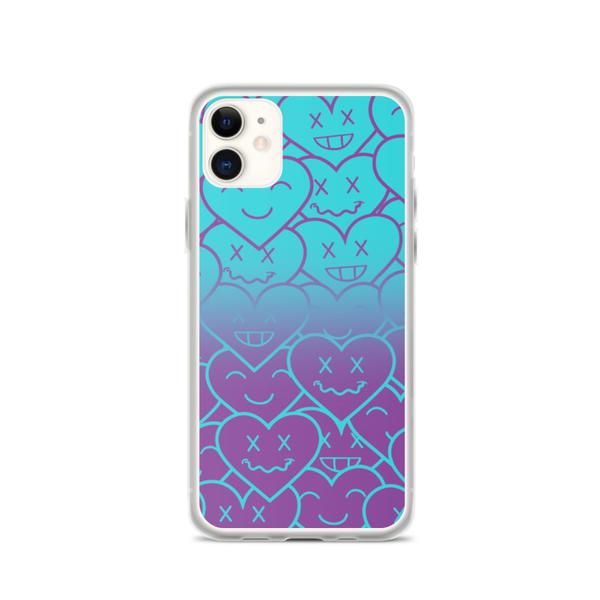3HEARTS iPhone Case - Blue/purple Ombre