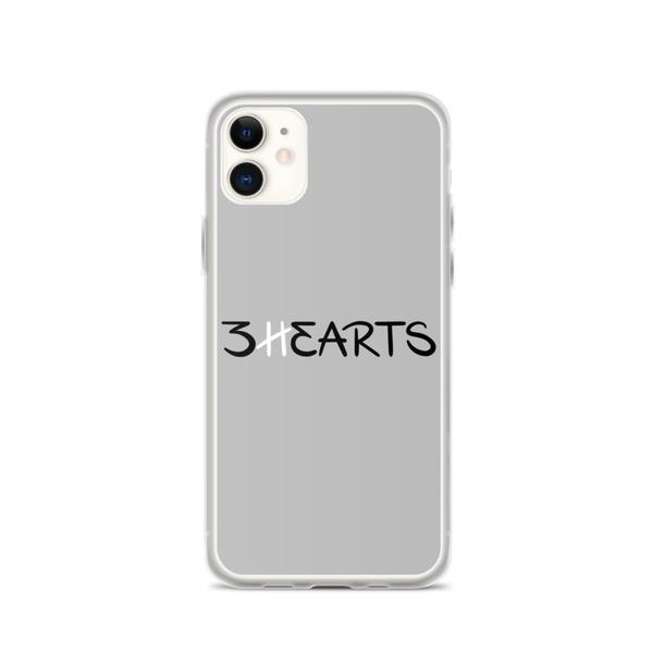 3HEARTS iPhone Case -GREY/BLACK