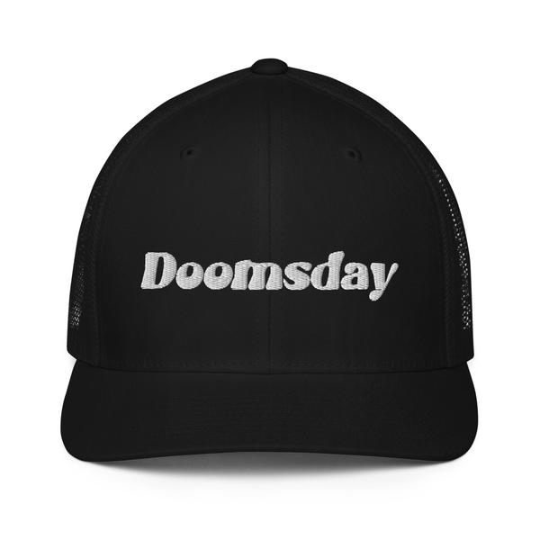 3d embroidered doomsday Closed-back trucker cap