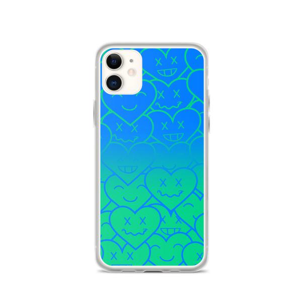 3HEARTS iPhone Case - Blue/Green Ombre