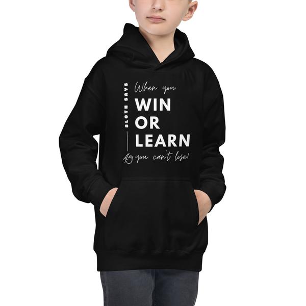Kids Hoodie - WIN OR LEARN