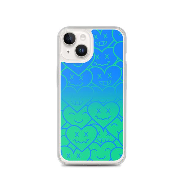 3HEARTS iPhone Case - Blue/Green Ombre