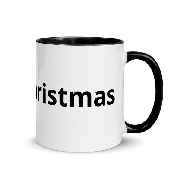 Black and White Merry Christmas Mug
