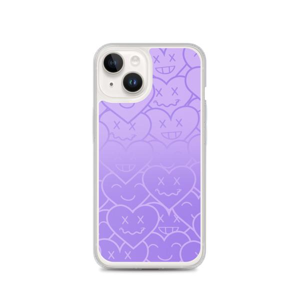 3HEARTS iPhone Case- Light purple/Purple Ombre