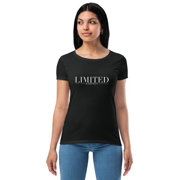 Women’s fitted black  t-shirt “Limited Edition”
