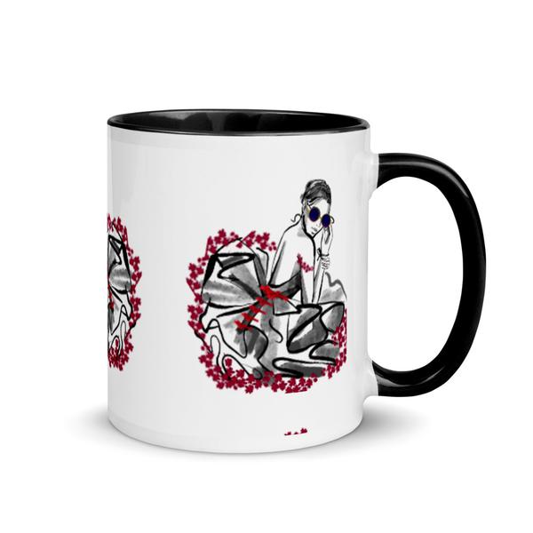 Elegant Lady-Mug with Color Inside