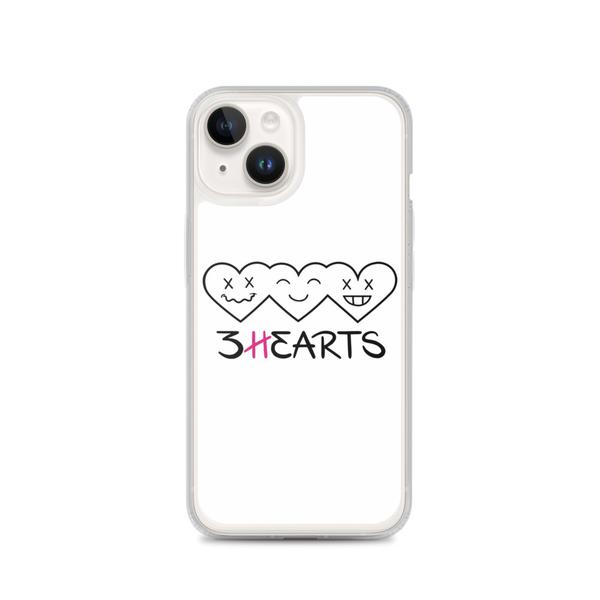 3HEARTS iPhone Case -WHITE