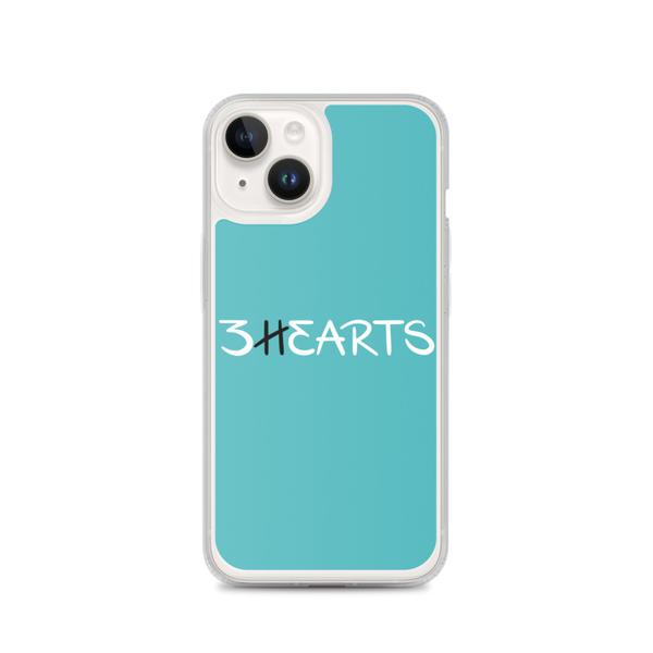 3HEARTS iPhone Case - TURQUOISE/BLACK