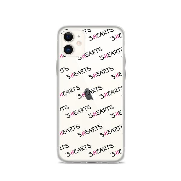 iPhone Case 3HEARTS -CLEAR/BLACK