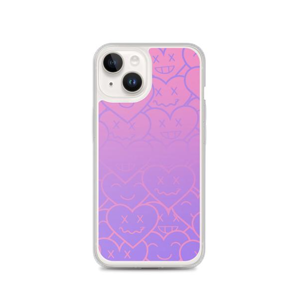 3HEARTS iPhone Case - Light pink/Purple Ombre