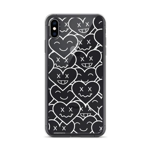 3HEARTS iPhone Case - CLEAR/WHITE