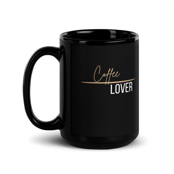 Coffee lover Black Glossy Mug
