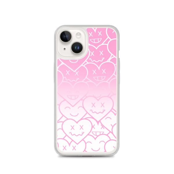 3HEARTS iPhone Case - Light Pink/ White Ombre