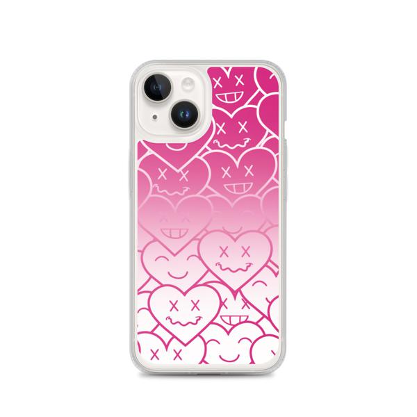 3HEARTS iPhone Case - Pink/White Ombre